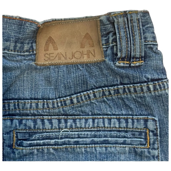 Vintage Men’s Blue Y2K Wide Leg Baggy Multi Pocket Sean John Denim Jeans Sz 30 - Picture 7 of 8